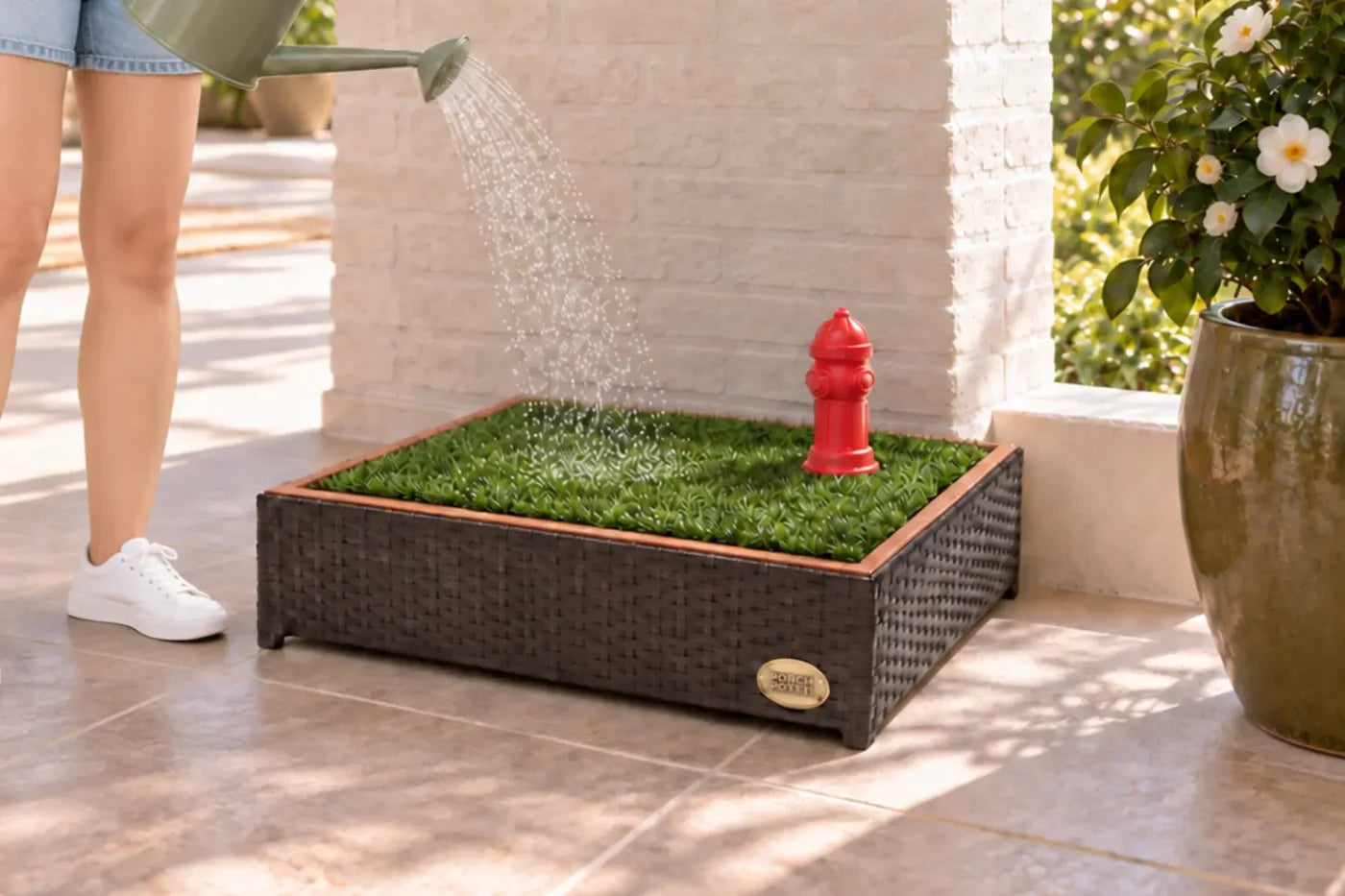 Rinsing CLASSIC Small without an outdoor water hookup
